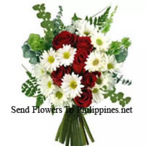 <p>Bunch Of Roses And Assorted Flowers</p>
