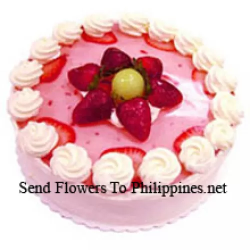 1/2 Kg (1.1 Lbs) Strawberry Cake (Please note that cake delivery is only available for Metro Manila Region. Any cake delivery orders outside Metro Manila will be substituted with Chocolate Brownie Cake without cream or the recipient shall be offered a Red Ribbon Voucher enough to buy the same cake)