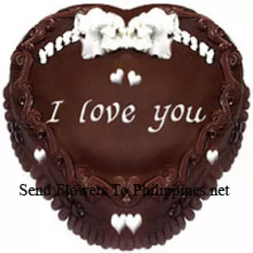 1 Kg (2.2 Lbs) Heart Shaped Chocolate Cake (Please note that cake delivery is only available for Metro Manila Region. Any cake delivery orders outside Metro Manila will be substituted with Chocolate Brownie Cake without cream or the recipient shall be offered a Red Ribbon Voucher enough to buy the same cake)