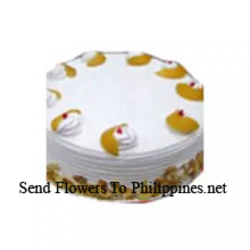 1/2 Kg (1.1 Lbs) Vanilla Cake (Please note that cake delivery is only available for Metro Manila Region. Any cake delivery orders outside Metro Manila will be substituted with Chocolate Brownie Cake without cream or the recipient shall be offered a Red Ribbon Voucher enough to buy the same cake)