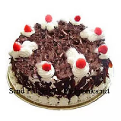 1/2 Kg (1.1 Lbs) Black Forest Cake (Please note that cake delivery is only available for Metro Manila Region. Any cake delivery orders outside Metro Manila will be substituted with Chocolate Brownie Cake without cream or the recipient shall be offered a Red Ribbon Voucher enough to buy the same cake)
