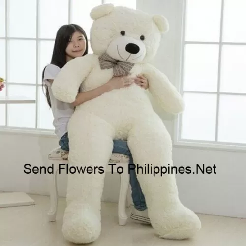 A Giant 5 Feet (60 Inches) Tall White Teddy Bear